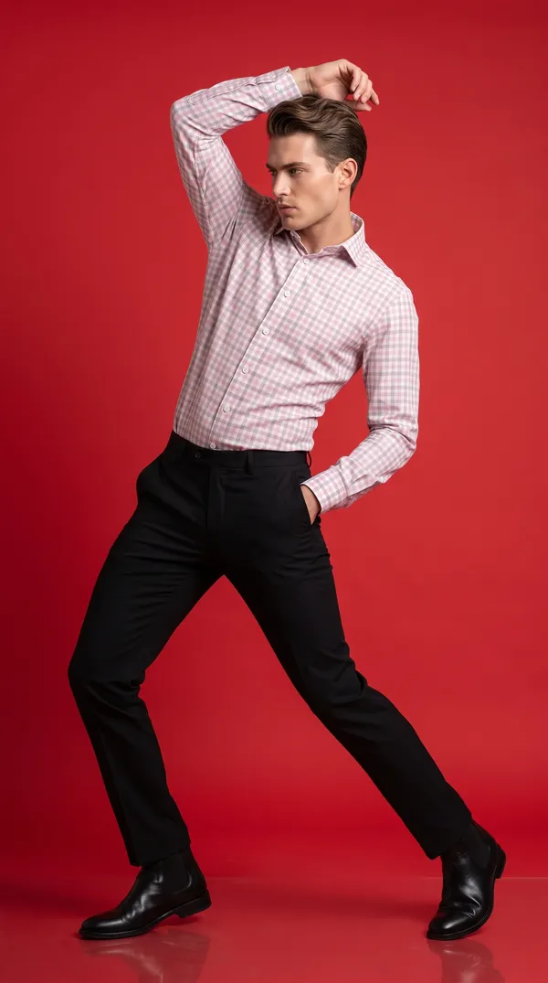 Multi_Colour_Giza_Cotton_Checks_Slim_Fit_Shirts_For_Men