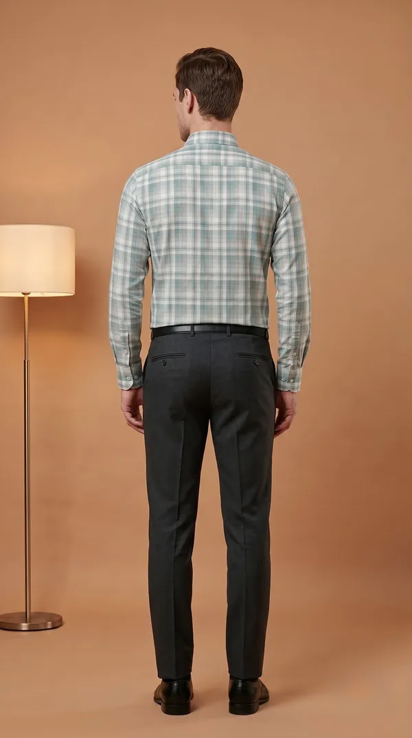 Multi_Colour_Giza_Cotton_Checks_Slim_Fit_Shirts_For_Men