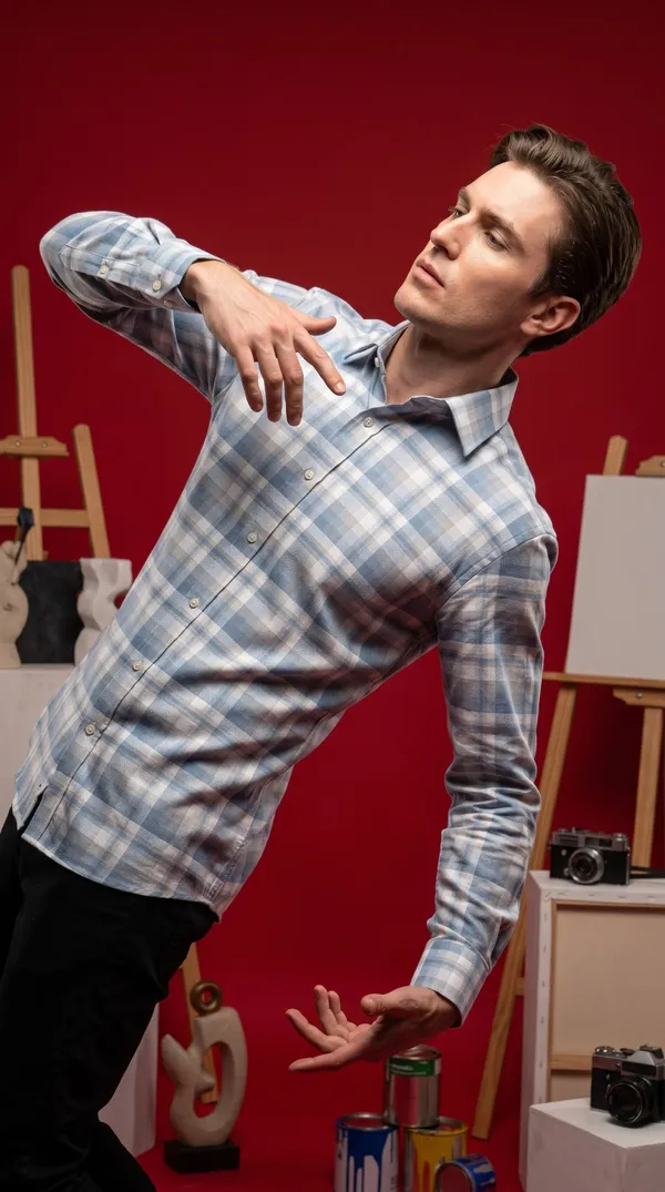 Multi_Colour_Giza_Cotton_Checks_Slim_Fit_Shirts_For_Men