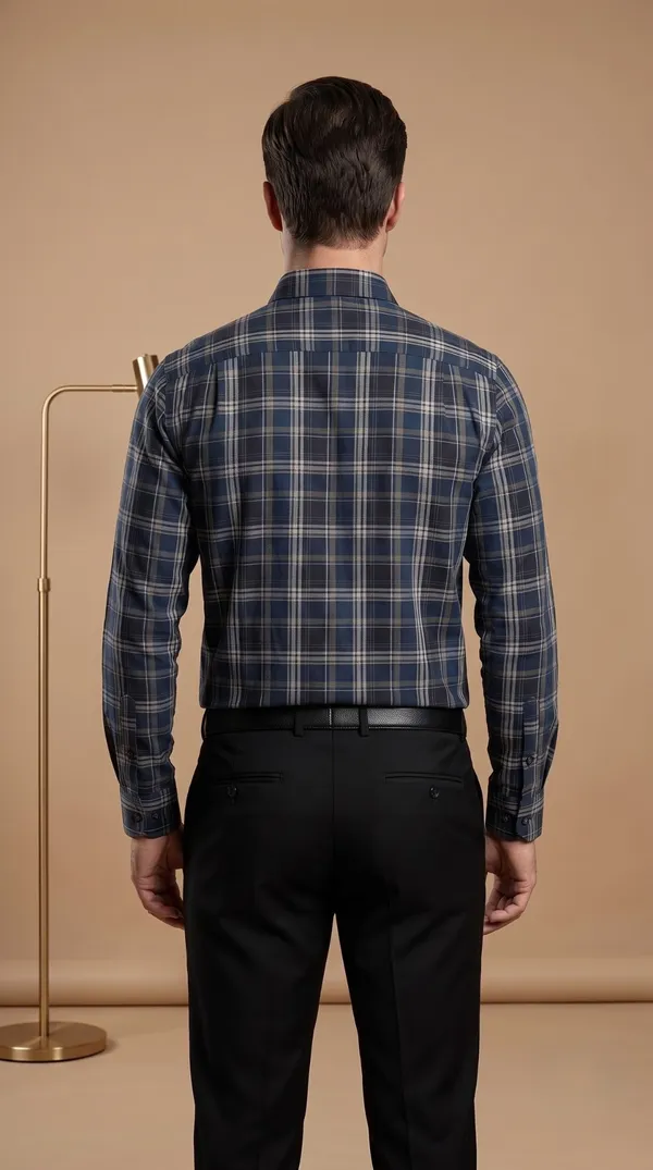Multi_Colour_Giza_Cotton_Checks_Slim_Fit_Shirts_For_Men