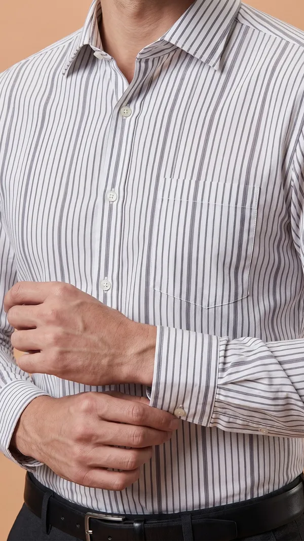 Multi_Colour_Giza_Cotton_Stripes_Slim_Fit_Shirts_For_Men