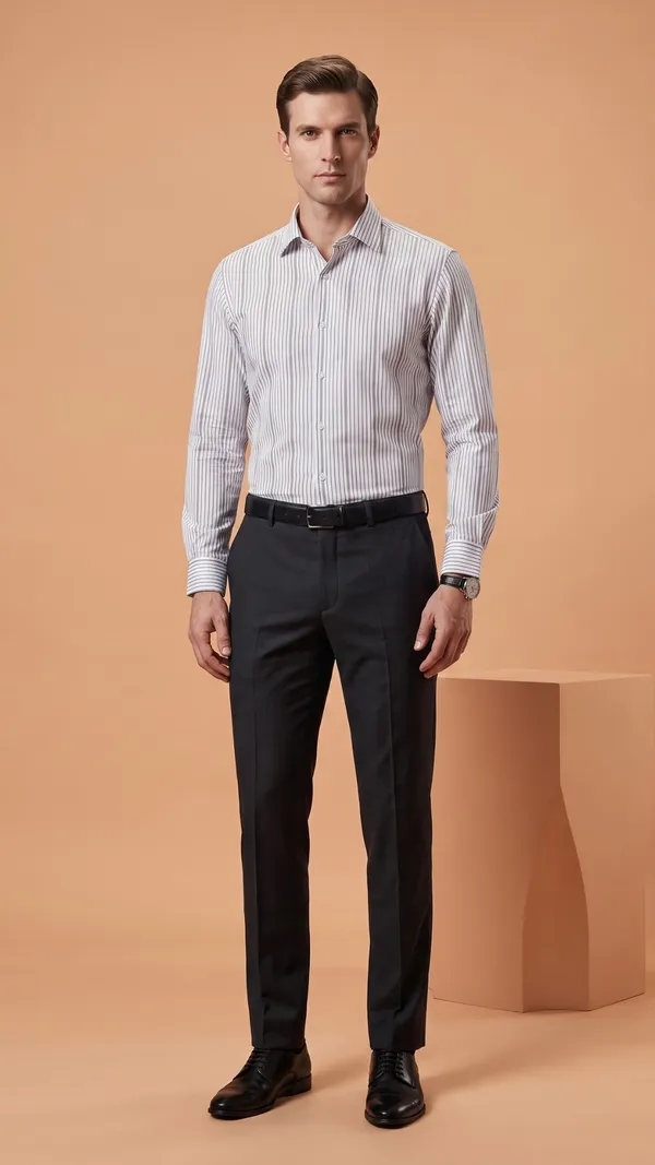 Multi_Colour_Giza_Cotton_Stripes_Slim_Fit_Shirts_For_Men