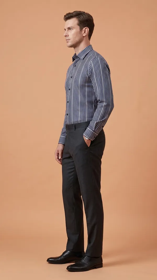 Multi_Colour_Giza_Cotton_Stripes_Slim_Fit_Shirts_For_Men