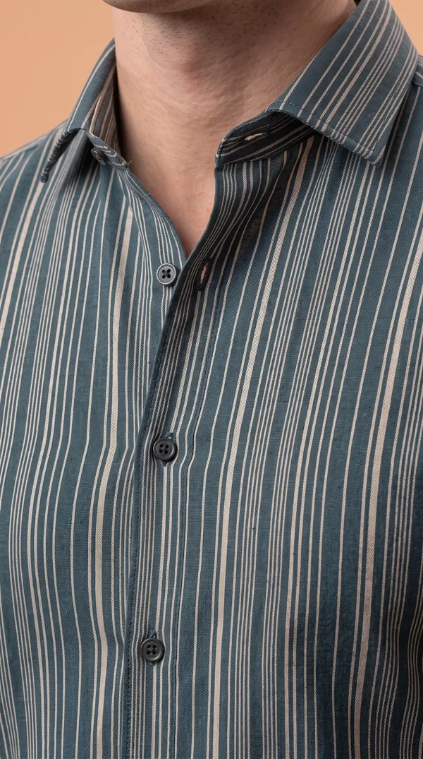 Multi_Colour_Giza_Cotton_Stripes_Slim_Fit_Shirts_For_Men