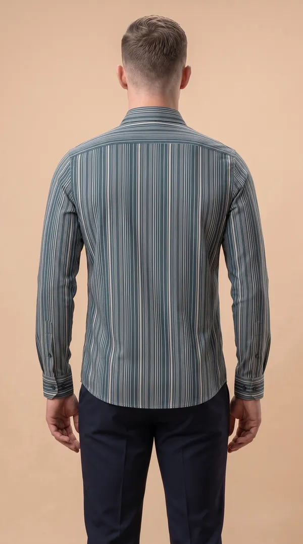 Multi_Colour_Giza_Cotton_Stripes_Slim_Fit_Shirts_For_Men