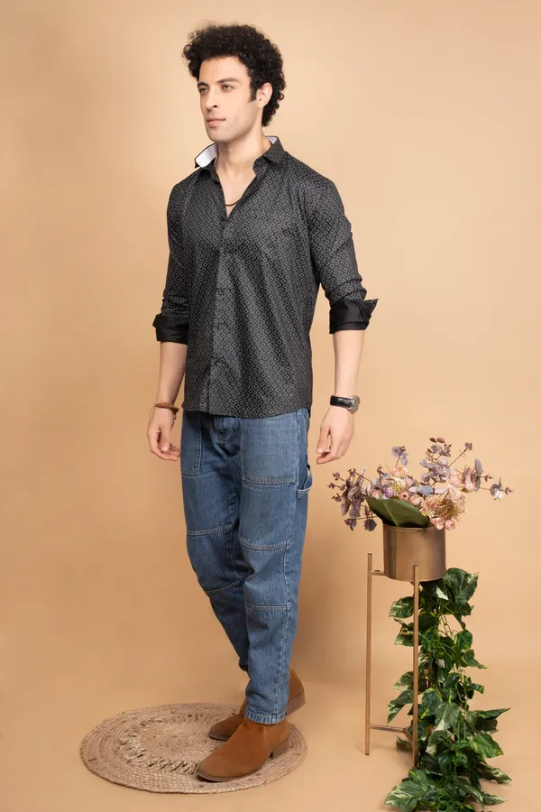 Black_Giza_Cotton_Printed_Slim_Fit_Shirts_For_Men