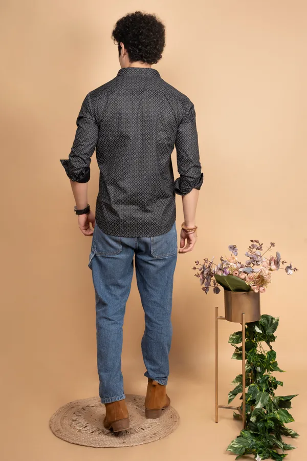 Black_Giza_Cotton_Printed_Slim_Fit_Shirts_For_Men