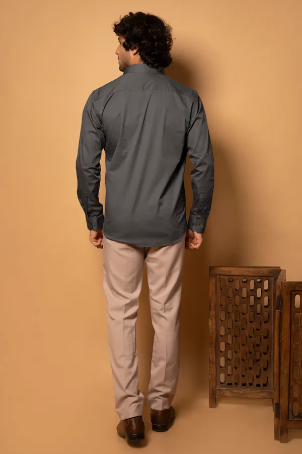 Dark_Grey_Cotton_Cutway_Collar_Full_Sleeves_Shirts_For_Men