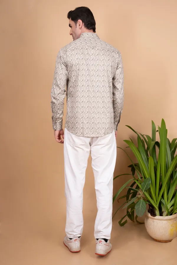 Beige_Giza_Cotton_Printed_Slim_Fit_Shirts_For_Men