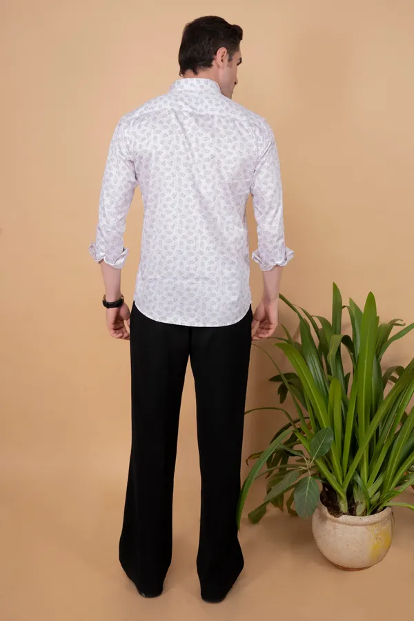 Cream_Giza_Cotton_Printed_Slim_Fit_Shirts_For_Men