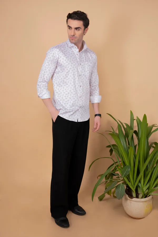 Cream_Giza_Cotton_Printed_Slim_Fit_Shirts_For_Men