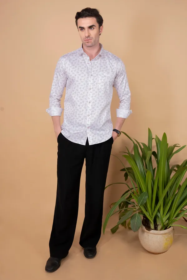 Cream_Giza_Cotton_Printed_Slim_Fit_Shirts_For_Men