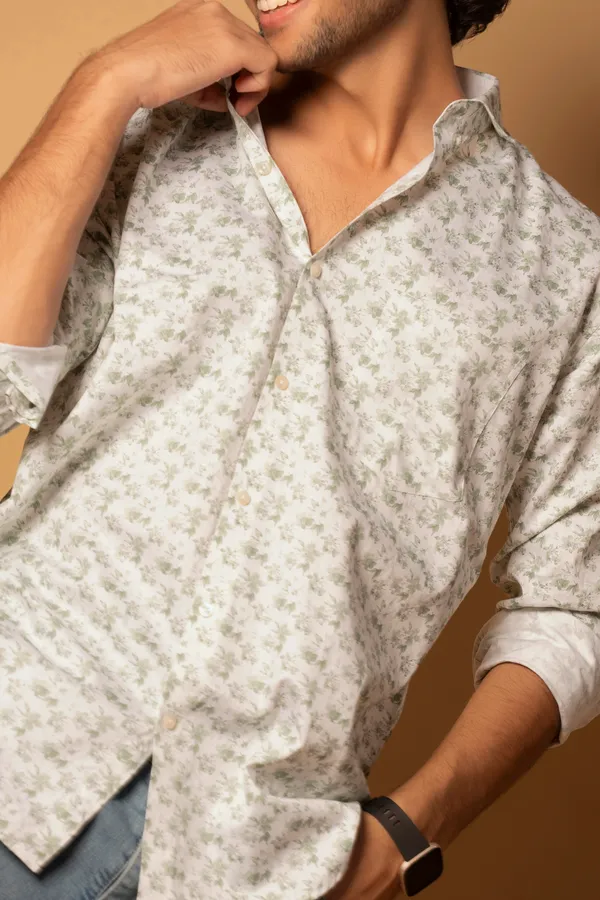 Green_Giza_Cotton_Printed_Slim_Fit_Shirts_For_Men