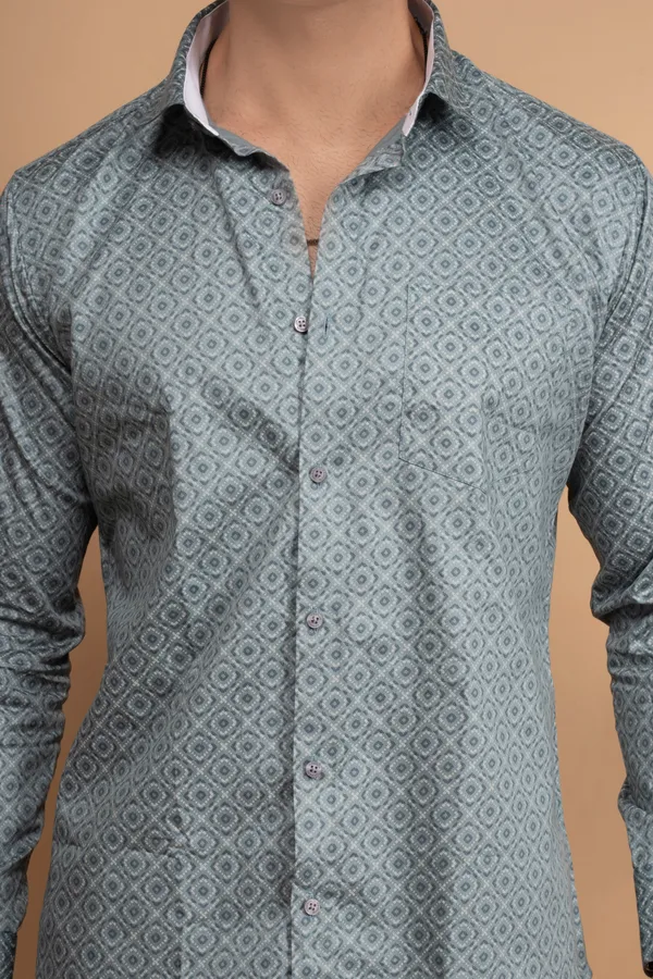 Green_Giza_Cotton_Printed_Slim_Fit_Shirts_For_Men