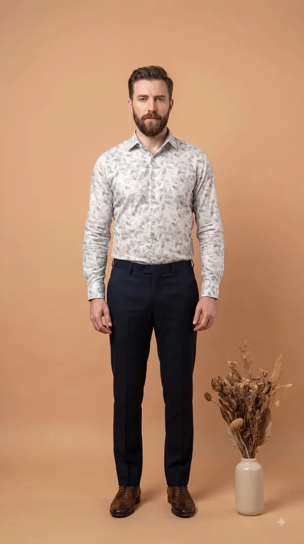 White_&_Green_Giza_Cotton_Printed_Slim_Fit_Shirts_For_Men