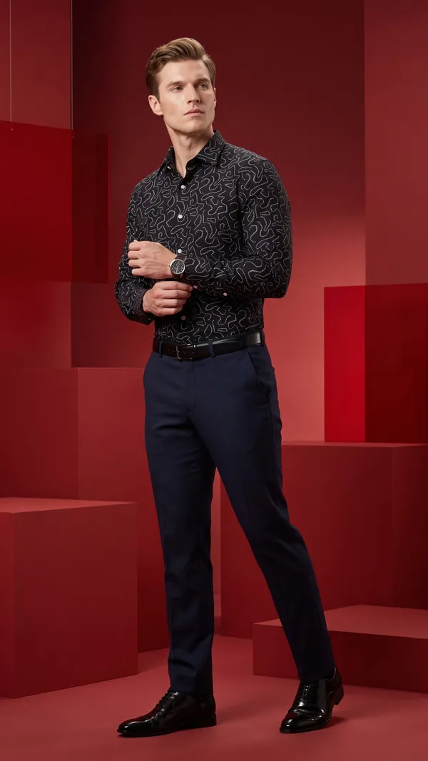 Black_&_White_Giza_Cotton_Printed_Slim_Fit_Shirts_For_Men