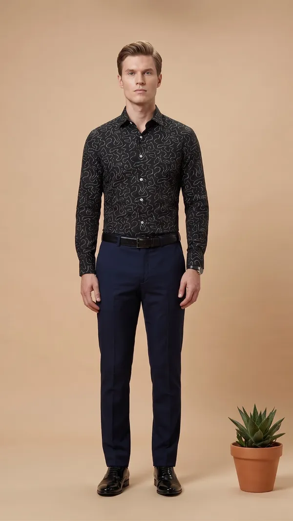 Black_&_White_Giza_Cotton_Printed_Slim_Fit_Shirts_For_Men