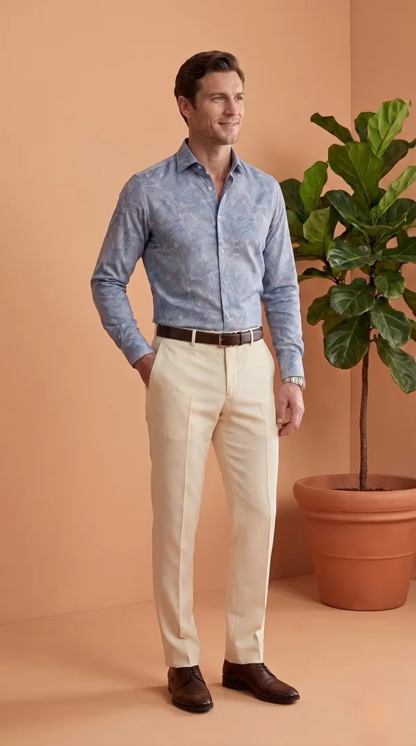 Blue_Giza_Cotton_Printed_Slim_Fit_Shirts_For_Men