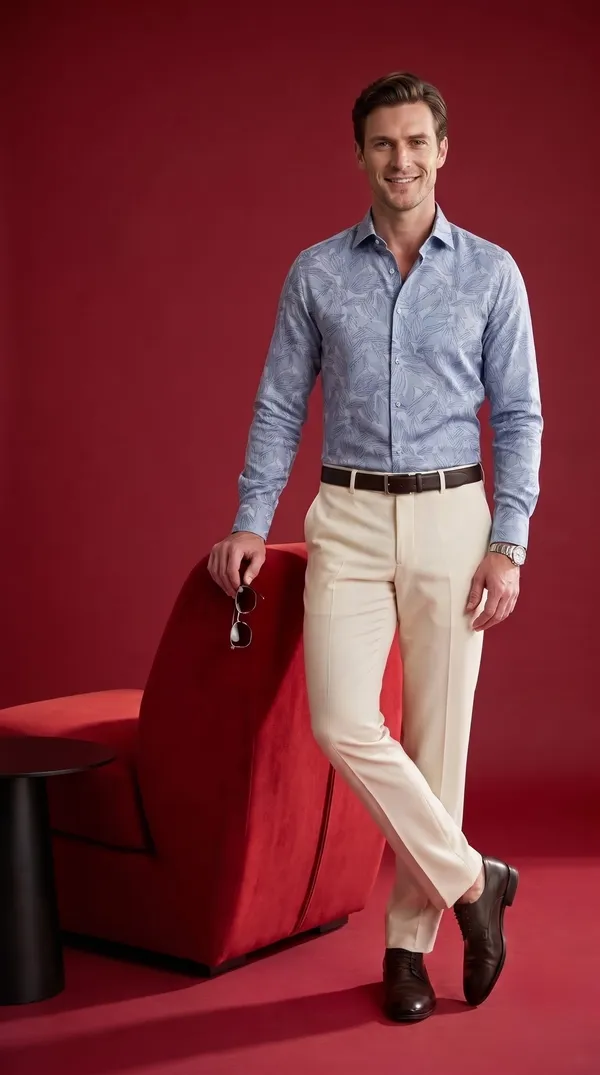 Blue_Giza_Cotton_Printed_Slim_Fit_Shirts_For_Men