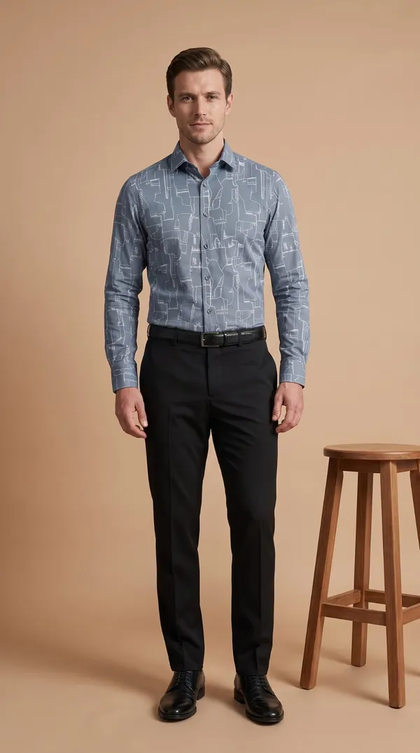 Blue_Giza_Cotton_Printed_Slim_Fit_Shirts_For_Men
