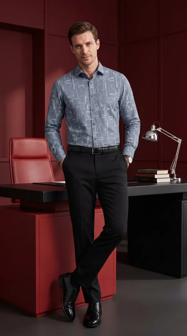 Blue_Giza_Cotton_Printed_Slim_Fit_Shirts_For_Men