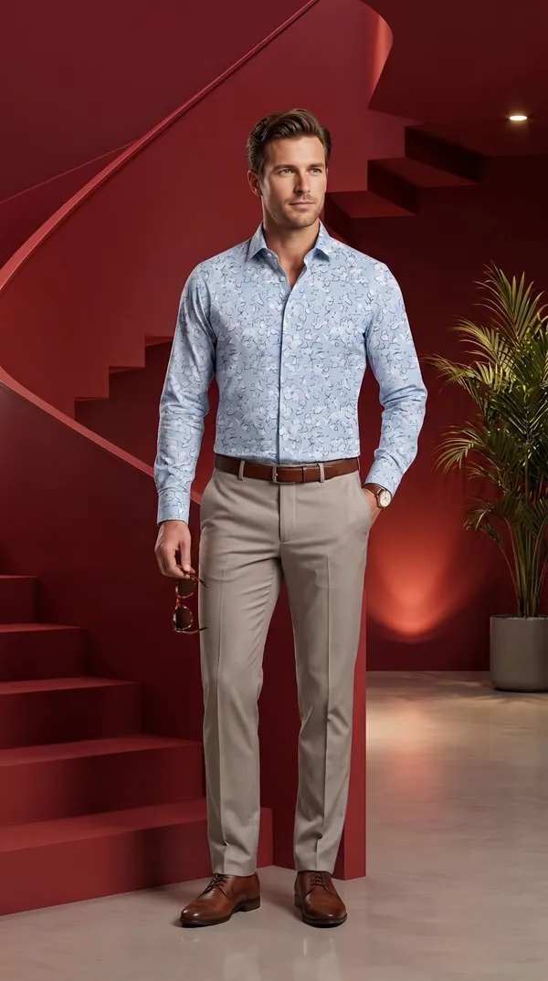 Blue_Giza_Cotton_Printed_Slim_Fit_Shirts_For_Men