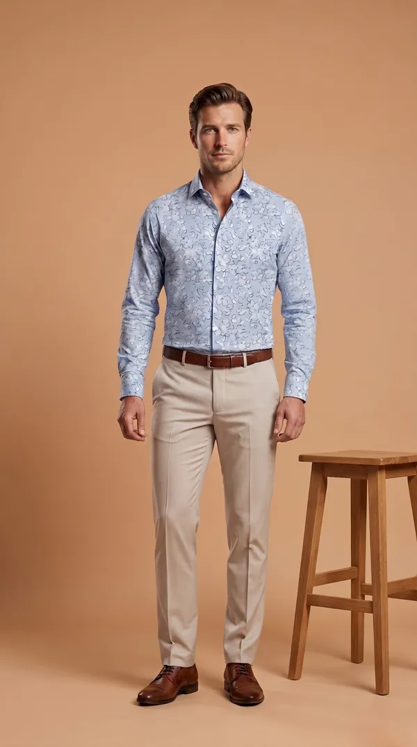 Blue_Giza_Cotton_Printed_Slim_Fit_Shirts_For_Men