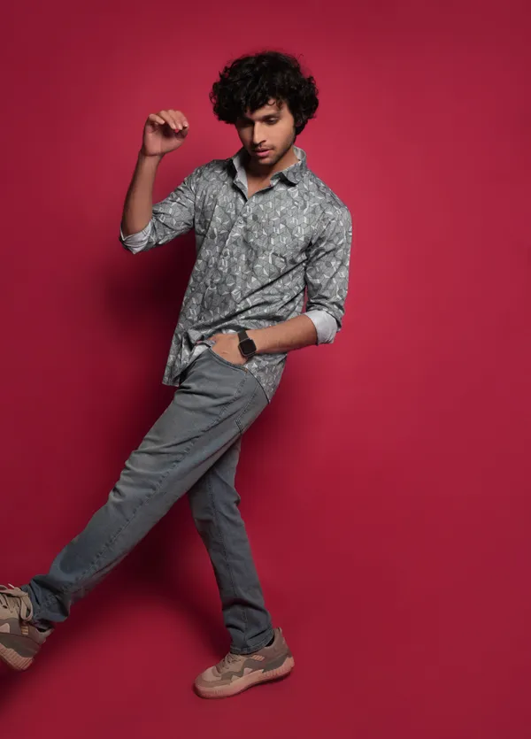 Bluish_Grey_Giza_Cotton_Printed_Slim_Fit_Shirts_For_Men