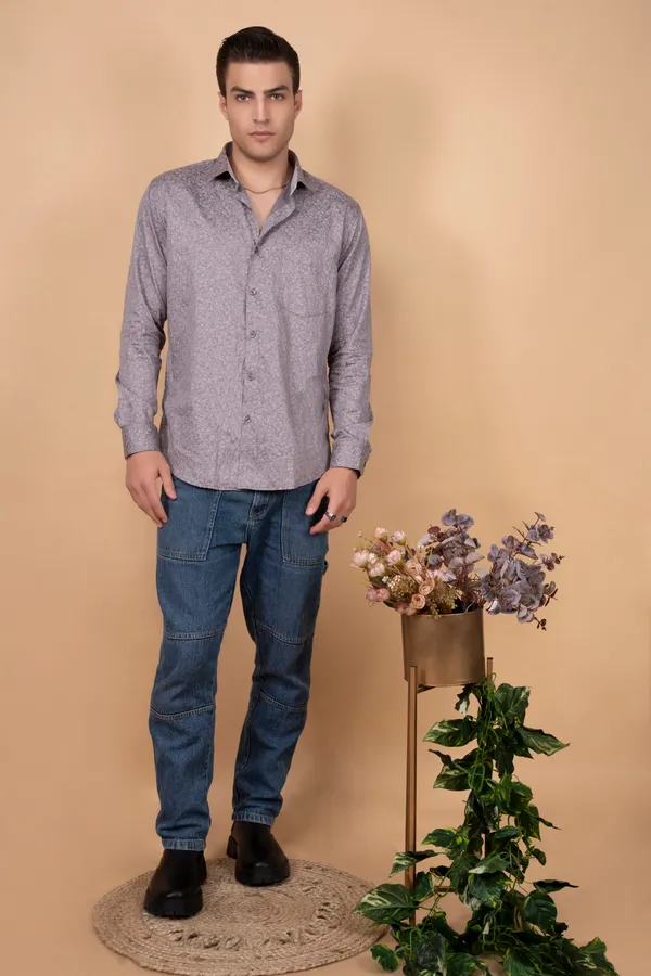 Smoke_Grey_Giza_Cotton_Printed_Slim_Fit_Shirts_For_Men