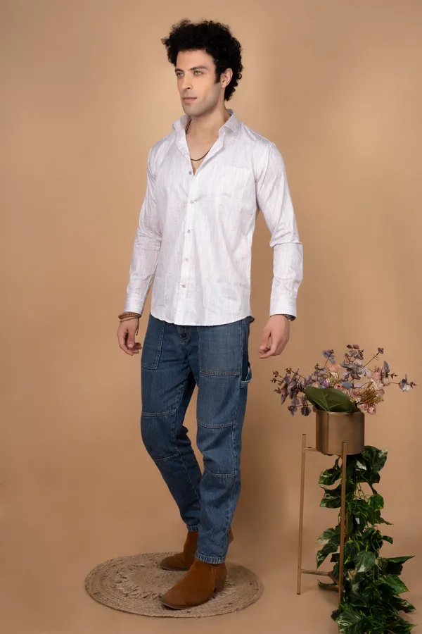 Beige_Giza_Cotton_Printed_Slim_Fit_Shirts_For_Men