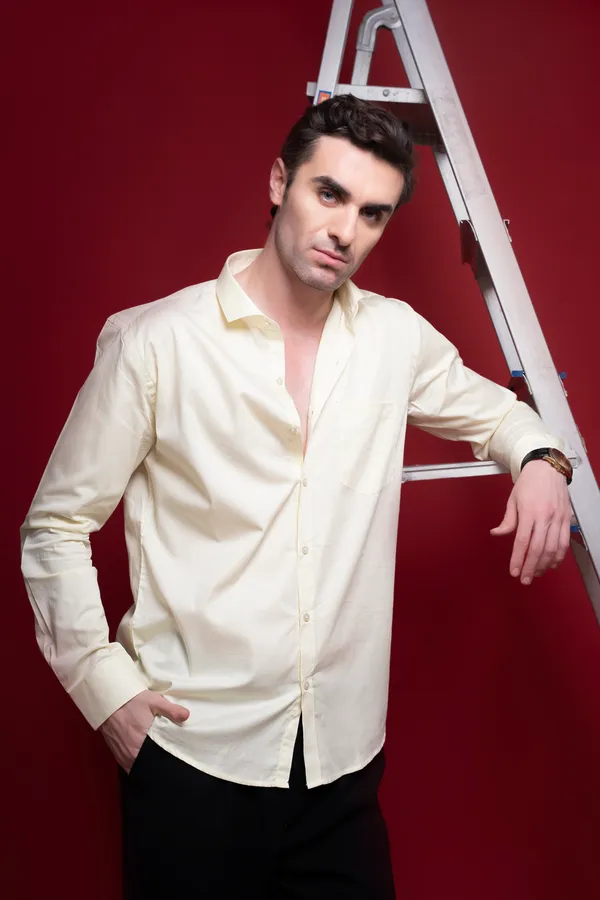 Light_Yellow_Cotton_Cutway_Collar_Full_Sleeves_Shirts_For_Men