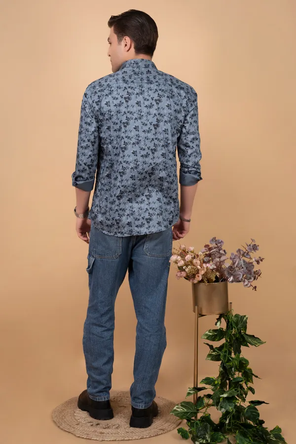 Blue_Giza_Cotton_Printed_Slim_Fit_Shirts_For_Men