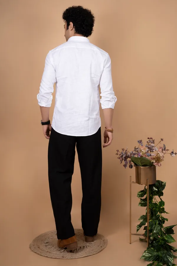 White_Luxury_Linen_Cutway_Collar_Full_Sleeves_Shirts_For_Men