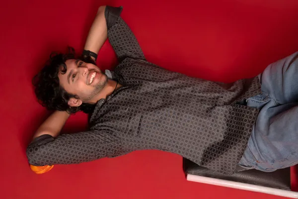 Dark_Grey_Giza_Cotton_Printed_Slim_Fit_Shirts_For_Men