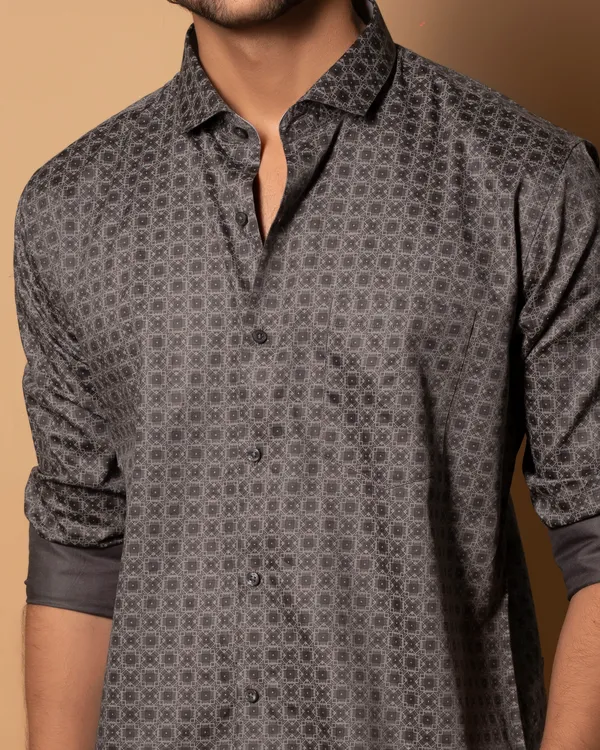 Dark_Grey_Giza_Cotton_Printed_Slim_Fit_Shirts_For_Men