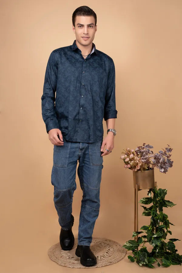 Navy_Blue_Giza_Cotton_Printed_Slim_Fit_Shirts_For_Men