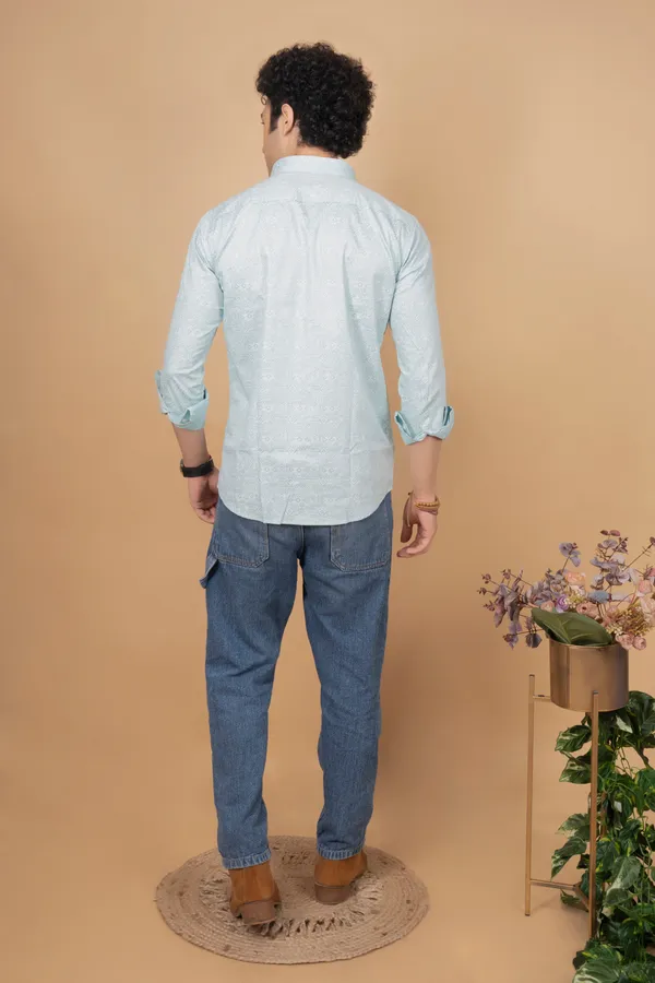 Light_Green_Giza_Cotton_Printed_Slim_Fit_Shirts_For_Men