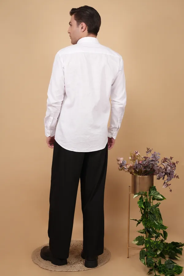 White_Premium_Cotton_Cutway_Collar_Full_Sleeves_Shirts_For_Men