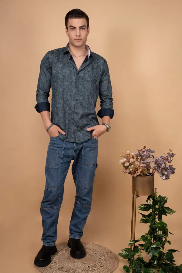 Dark_Teal_Giza_Cotton_Printed_Slim_Fit_Shirts_For_Men