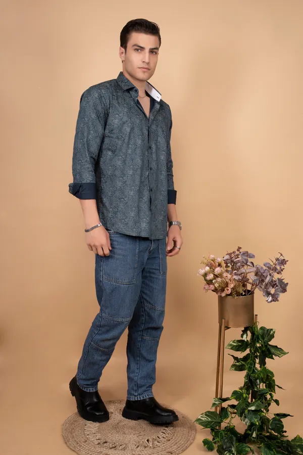 Dark_Teal_Giza_Cotton_Printed_Slim_Fit_Shirts_For_Men