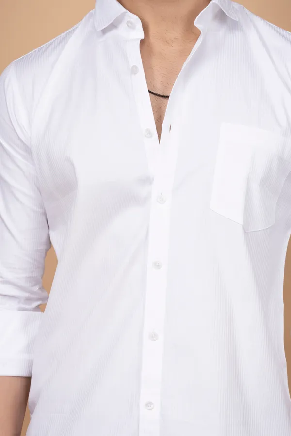 White_Premium_Giza_Cutway_Collar_Full_Sleeves_Shirts_For_Men