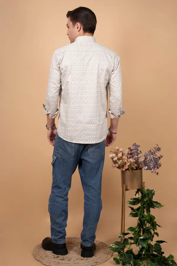 Cream_Giza_Cotton_Printed_Slim_Fit_Shirts_For_Men