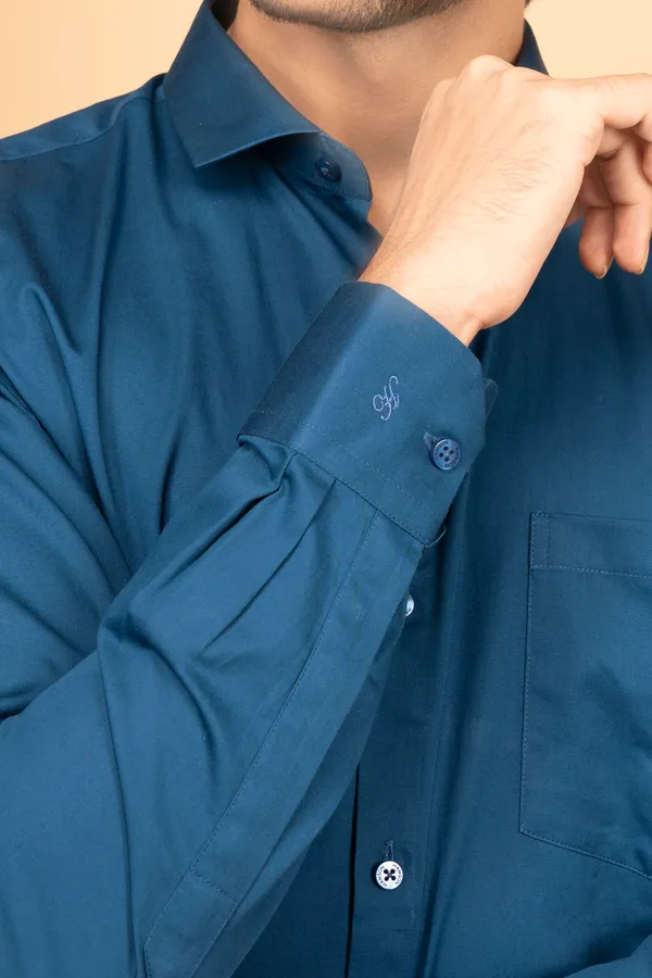 Blue_Cotton_Cutway_Collar_Full_Sleeves_Shirts_For_Men