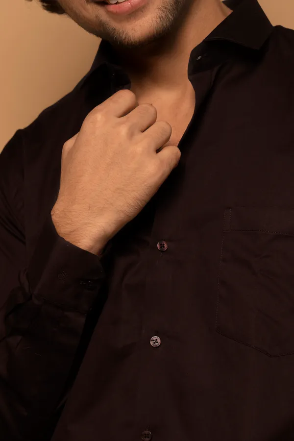 Maroon_Cotton_Cutway_Collar_Full_Sleeves_Shirts_For_Men