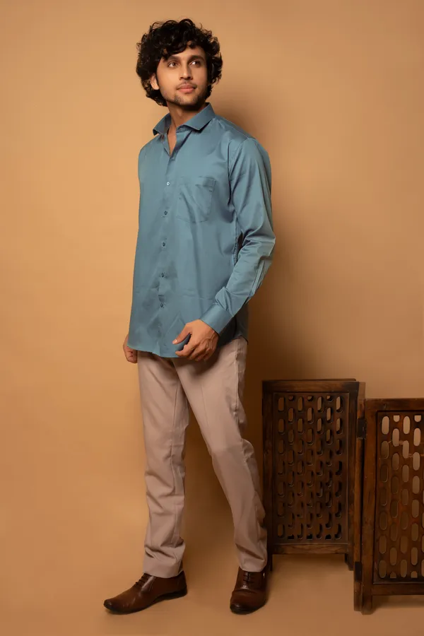 Light_Teal_Cotton_Cutway_Collar_Full_Sleeves_Shirts_For_Men