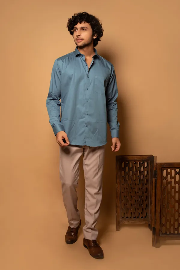 Light_Teal_Cotton_Cutway_Collar_Full_Sleeves_Shirts_For_Men