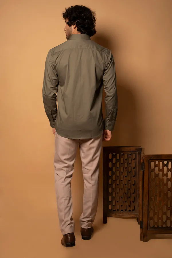 Brown_Cotton_Cutway_Collar_Full_Sleeves_Shirts_For_Men