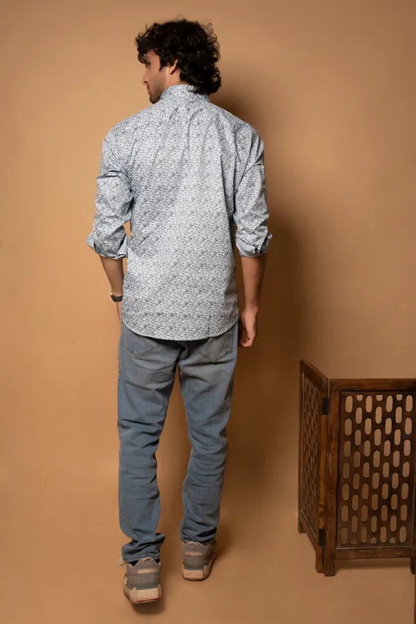 Blue_Giza_Cotton_Printed_Slim_Fit_Shirts_For_Men