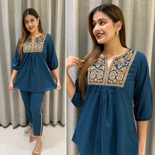 Cotton_Embroidered_Short_Top_and_Pant_Co-ord_Set