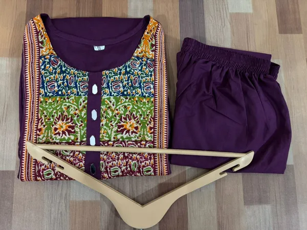 Purple_Cotton_Stylish_Kurti_and_Palazzo_Set_For_Women